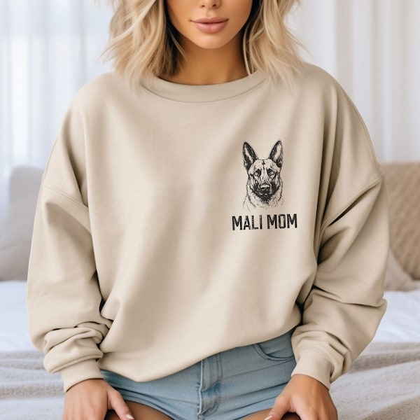 Malinois Mom Sweatshirt, Belgian Malinois Mom, Dog Lover Sweatshirt, Maligator Mom Shirt, Belgian Malinois Sweatshirt, Dog Mom Sweatshirt