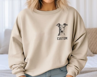 Spersonalizowana bluza z chartem, spersonalizowana bluza z chartem, bluza dla mamy charta, bluza dla taty charta, spersonalizowane prezenty dla miłośników chartów