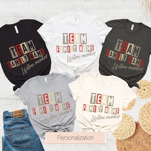 Team Family Shirts Gift For Lifetime Members, Family Reunion Shirts, Custom Family Name Shirts, Family Matching Shirts, Personalized Shirts