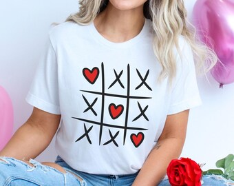 Womens Valentines Hearts Sweatshirt, Valentine's Day Pink Shirt, Nine Grid Valentine, Valentine Sweatshirt, Women's Valentines Sweatshirt