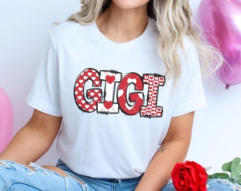 Gigi Valentine Sweatshirt, Valentines Day Shirt, Gigi Valentine Shirt, Nana Shirt, Valentine Sweatshirt Womens, Valentine's Day Pink Shirt