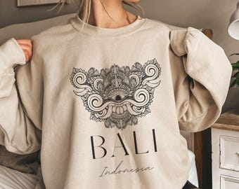 Sweat-shirt Bali, Sweat-shirt Indonésie, Sweat-shirt tendance, Voyage en Indonésie, Sweat-shirt style minimaliste Bali, Pull de voyage, 12