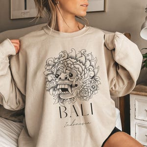 Bali Sweatshirt, Bali Indonesia Sweatshirt, Trendy Sweatshirt, Indonesia Vacation Trip, Bali Minimalist Style Sweatshirt, Travel Sweater, 10