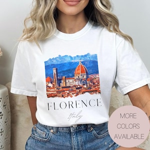 Florence Comfort Colors® Shirt, Europe Trip Shirt, Italy Firenze Tee, Vacation Gift Shirt, Florence Italy Travel Tee, Florence Vacation Gift