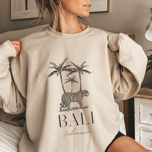 Bali Sweatshirt, Bali Indonesia Sweatshirt, Trendy Sweatshirt, Indonesia Vacation Trip, Bali Minimalist Style Sweatshirt, Travel Sweater, 7