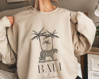 Sweat-shirt Bali, Sweat-shirt Indonésie, Sweat-shirt tendance, Voyage en Indonésie, Sweat-shirt style minimaliste Bali, Pull de voyage, 7