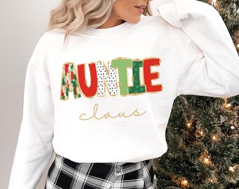 Sweatshirts tante Noël, cadeau de Noël pour tante, sweat-shirt de Noël tante, pulls pour tante, cadeau tante, cadeaux tante, faire-part tante