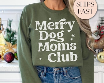 Sudadera navideña para perros, regalo de Navidad para dueños de perros, camiseta navideña para perros rescatados, regalo para mamás perrunas, camiseta navideña divertida, camiseta navideña para mamás perrunas