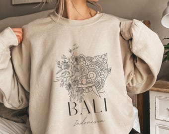 Sweat-shirt Bali, Sweat-shirt Indonésie, Sweat-shirt tendance, Voyage en Indonésie, Sweat-shirt style minimaliste Bali, Pull de voyage, 11