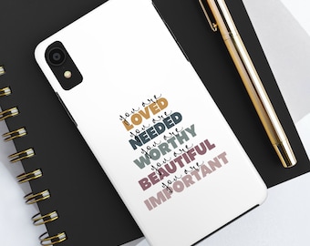Inspirational Phone Case, Motivational Phone Case, Positive Affirmations, Positive iPhone Case, Positive Thoughts, Gift Phone Case, Gift