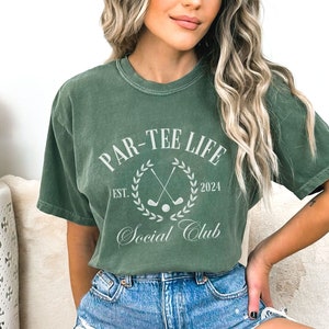Par Tee Life Social Club Shirt, Comfort Colors Tee, Masters Golf Tournament Graphic Tee, Golfer Clothing, Golfing Apparel, Golfer Gifts