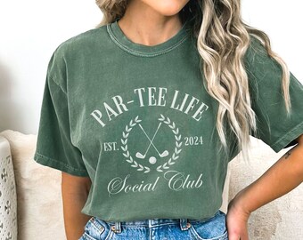 Par Tee Life Social Club Shirt, Comfort Colors Tee, Masters Golf Tournament Graphic Tee, Golfer Clothing, Golfing Apparel, Golfer Gifts