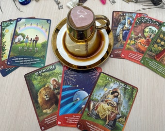 Giant Coffee Cup and Tarot Reading from Divine Light