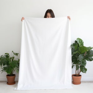 Blanket Mockup Template - Throw Blanket Mockup Held Up Photoshop Template-Use For Velveteen Minky or Light Sherpa Blanket, Editable PSD File