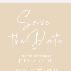 Editable Save the Date / Wedding Invitation / Minimalist Invitation
