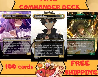 Fate Grand Order Custom Deck: Ritsuka Fujimaru as Sythis, Harvest's Hand - Forge Your Destiny with Enchantments! High Quality Proxy Premium