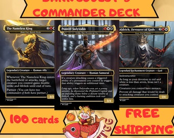 Dark Souls Commander Deck: Pontiff Sulyvahn - Plunge into the Darkness with Epic Art and Deadly Strategy! Proxy Custom The Best Quality