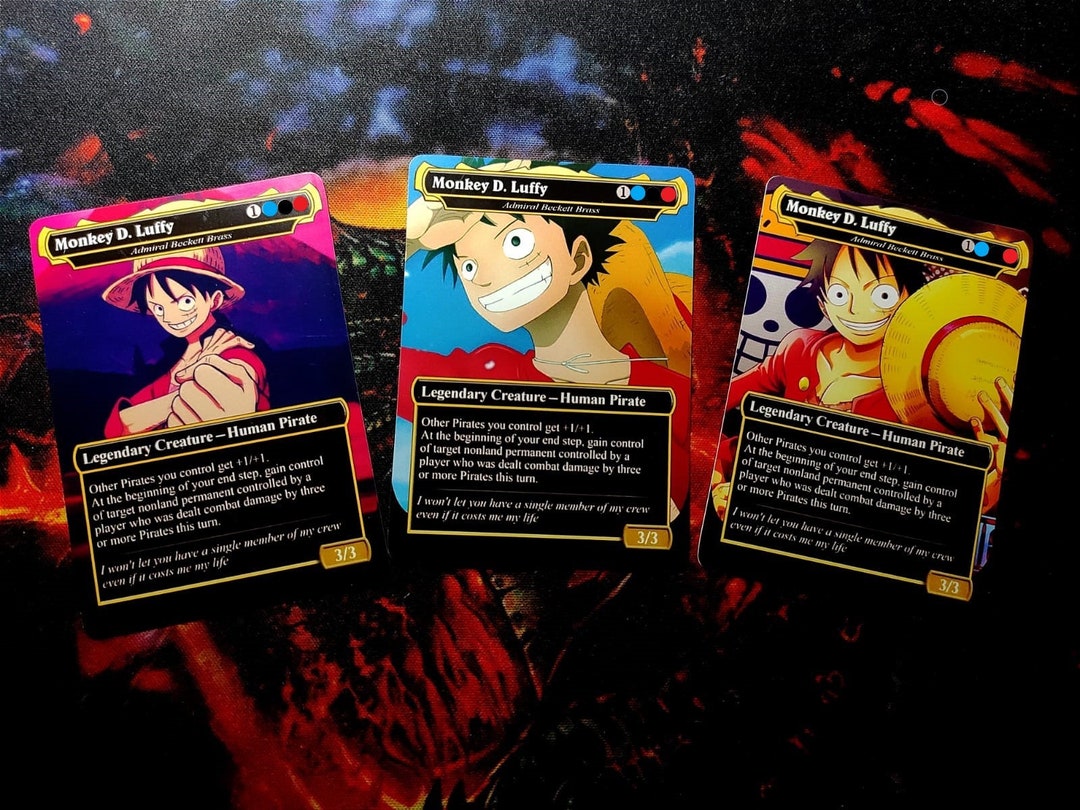 One Piece Commander Deck in English Mtg Premium Proxy Custom Handmade