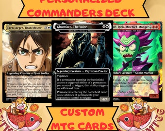 I mazzi Mtg Commander personalizzati e le carte mtg personalizzate per il cliente rendono le tue idee realtà