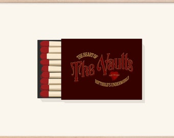 Throne of Glass, Sarah J. Maas, The Vaults, Matchbox Print, Booktok, Acotar, DIGITAL FILE