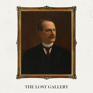 Portrait von Gentleman mit Brille | Stimmungsvolle Vintage Kunst | Dark Academia Drucke