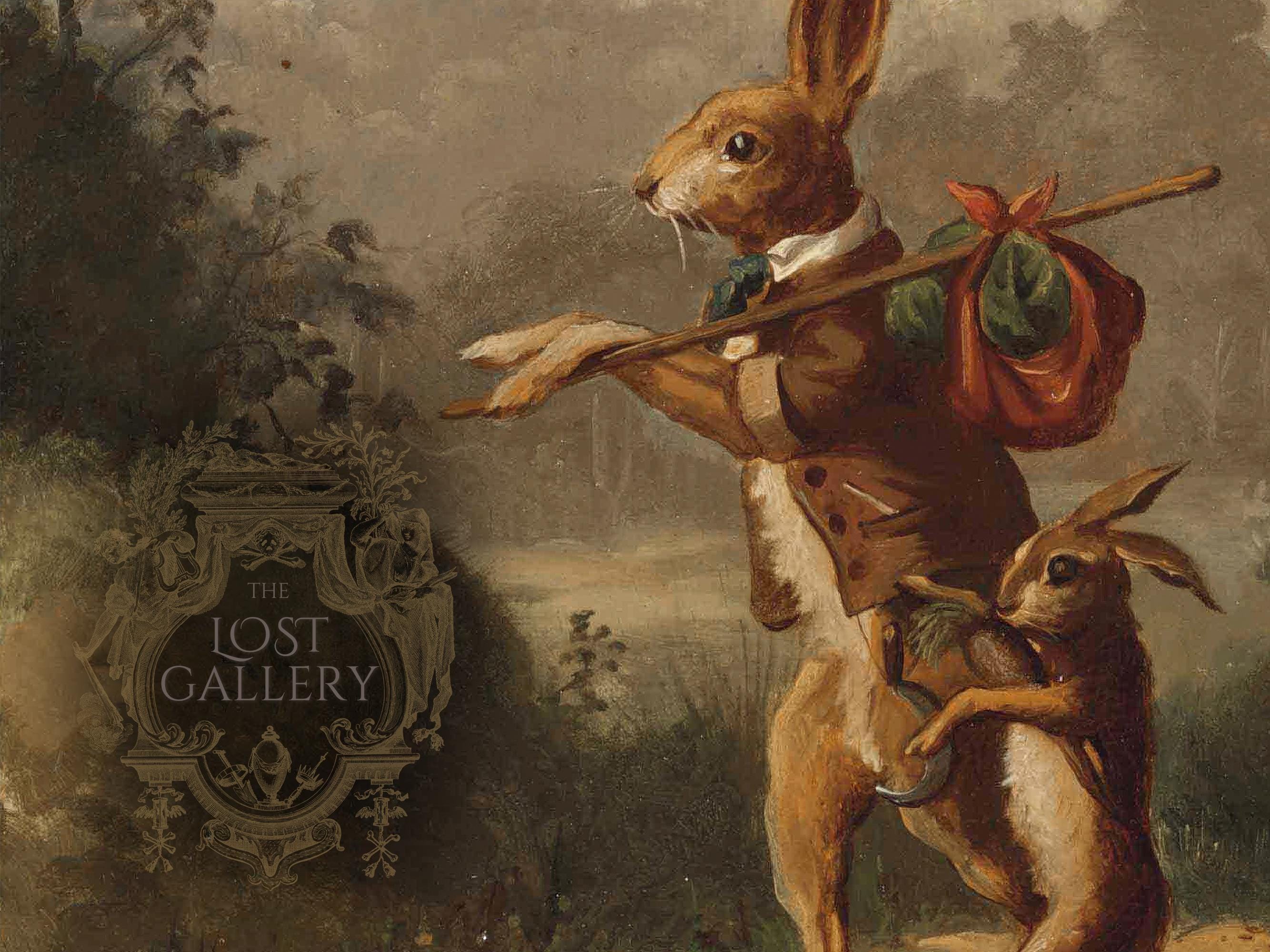 Vintage Rabbit Portrait | Printable Vintage Art | Digital Download - Etsy