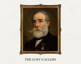 Ship's Captain Portrait | Printable Vintage Art | Nautical Print