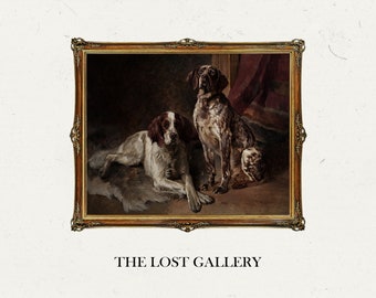 Vintage English Setter Dog Print | Antique Countryside Art (Digital Download)