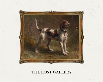 English Dog Print | Printable Vintage Art | Countryside Vintage Art