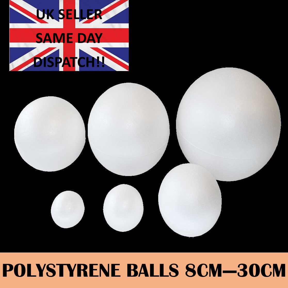 120mm 12cm White Polystyrene Foam Balls 3D Styrofoam Balls Spheres Science  Project,Christmas Ornaments,Snowman Crafts, Accessory,Huge Stock