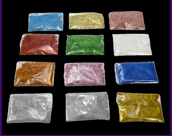 100g bags of FINE metallic holo GLITTER for arts, CRAFTS, floristry, nail art