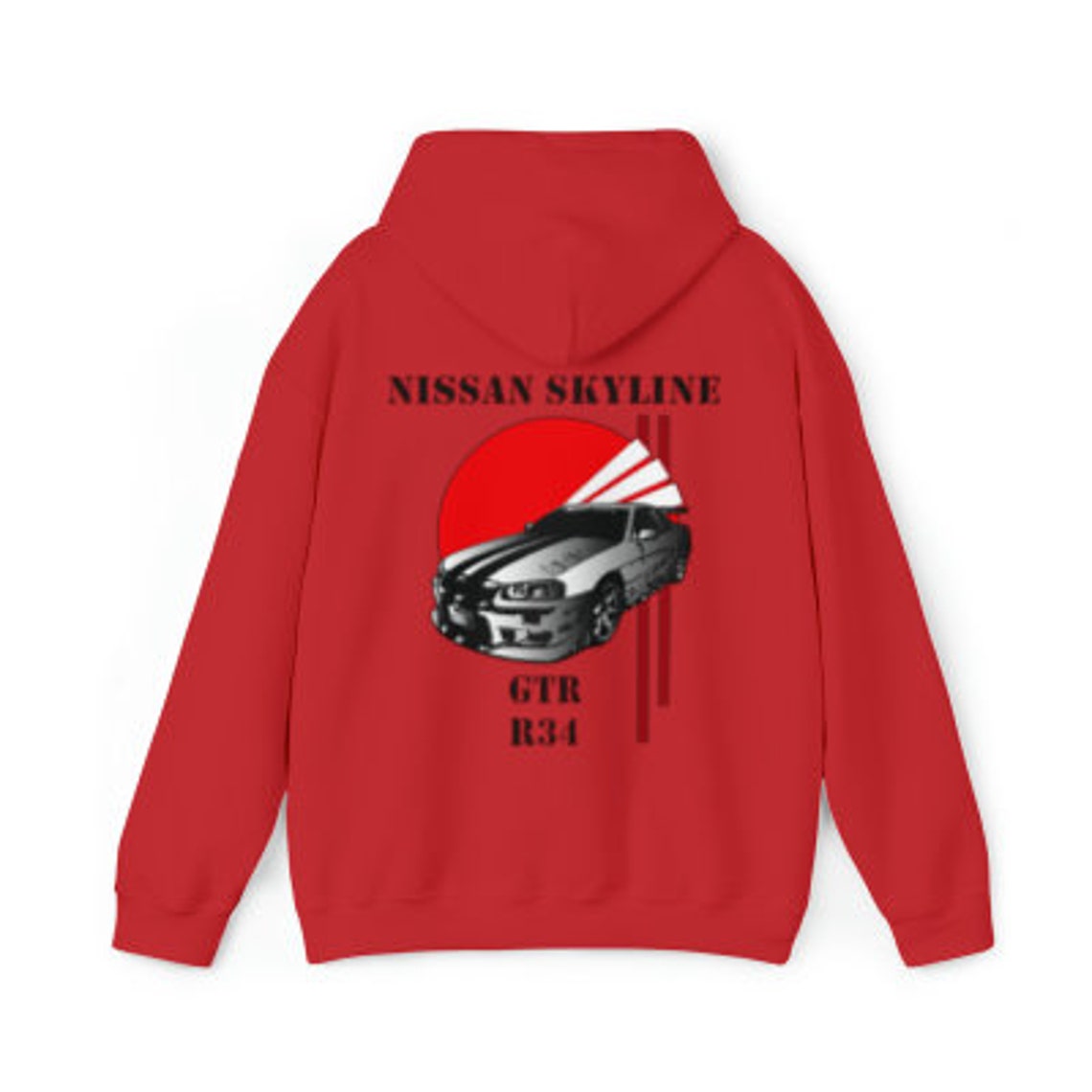 Nissan Skyline GTR R34 Hoodie JDM Car Enthusiast Graphic Etsy
