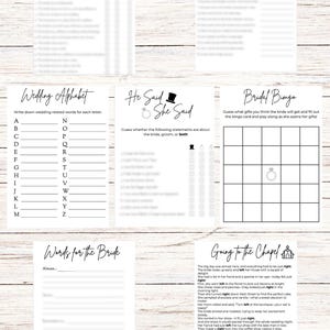 Bridal Shower Games