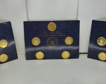 Presidential Solid Brass Coins - 1997 Reader&#39;s Digest - Sealed