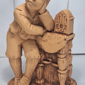 Lee Bortin &quot;Boy Listening To Music&quot; Figurine Statue