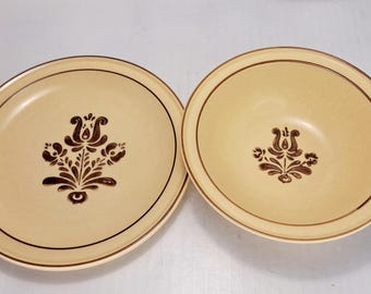 Pfaltzgraff Village Series Salad Plate and Bowl Set