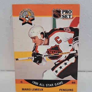 Pro Set #362 Mario Lemieux Penguins 1990 Tarjeta ASG NM/MT