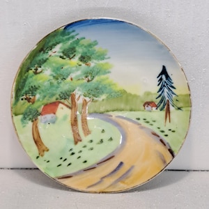 Hand-painted Ceramic Plate, Made in Occupied Japan