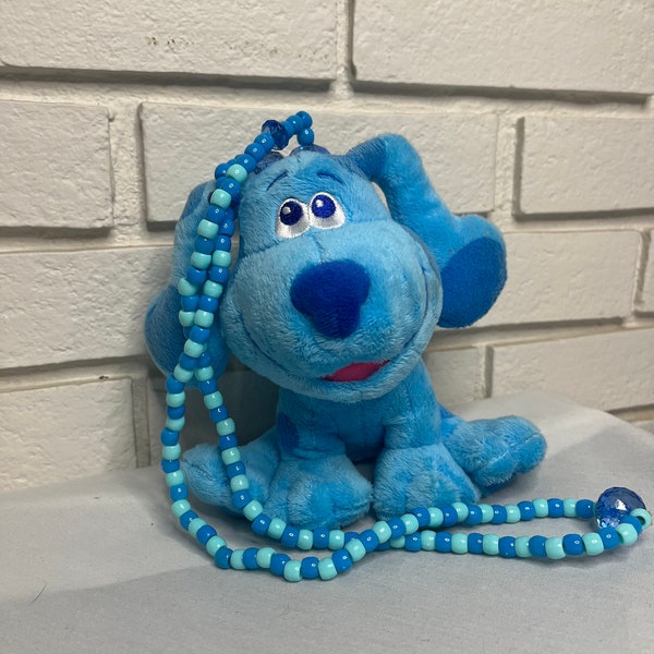 Blues Clues Blue Plush Kandi Fidget Necklace