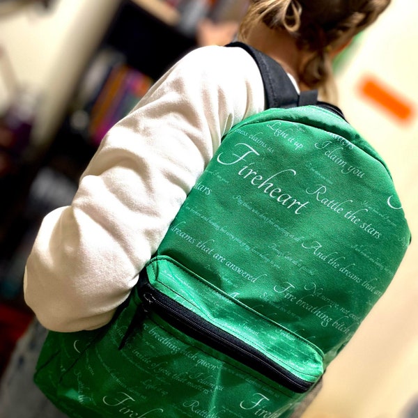 Officially Licensed Sarah J Maas Backpack Quotes I ACOTAR I Throne Of Glass I Crescent City