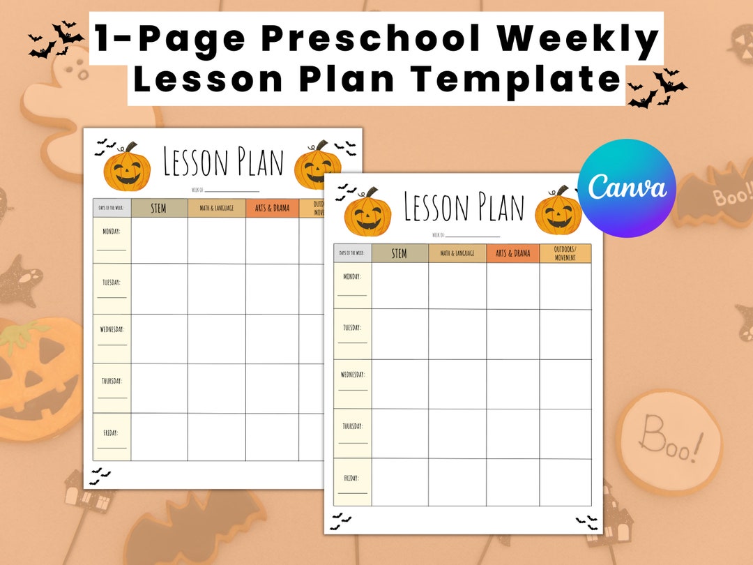 Daycare Lesson Plan, Early Childhood Teacher Lesson Plan Template