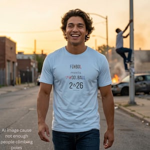 Customizable Futbol meets Phootball 2026 Philadelphia T-Shirt | France in Philly Soccer 2026
