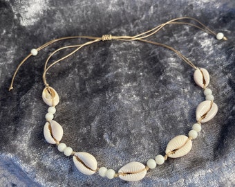 Cowrie Shell choker necklace