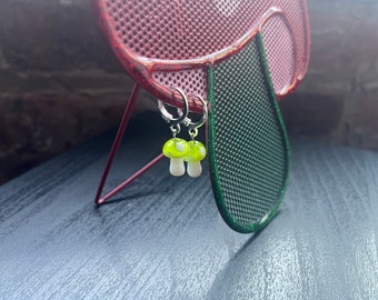 Pendientes seta verde