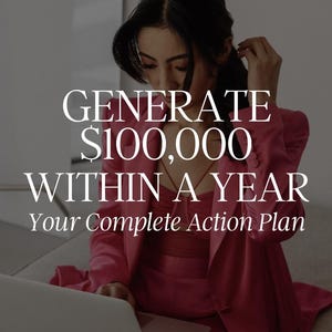 Generate 100K This Year: Comprehensive Ebook & Workbook, Side Hustle, Digital Marketing, Wifi Money, Passive income, Online Money
