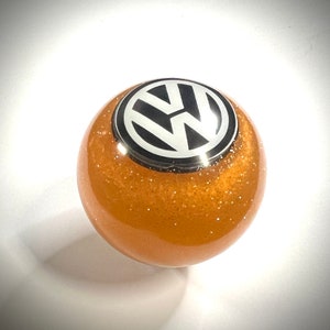 V W Shift Knob 2&#39;&#39; round. Orange