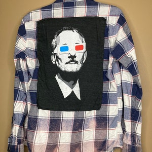 Unisex Small Bill Murray flanela z recyklingu