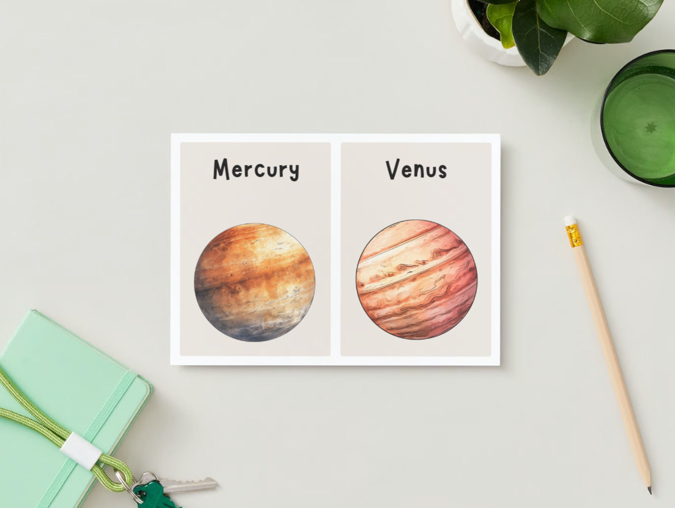 Planets of the Solar System Flashcards: Explore the Cosmos! - Etsy