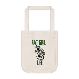 Rat Girl Life Organic Canvas Tote Bag | Eco-Friendly