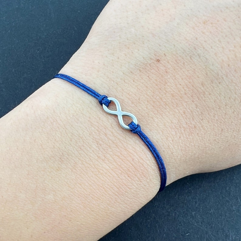 Infinity friendship bracelet, adjustable handmade fashion jewelry image 4